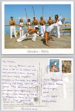 Cartão postal c32339 Capoeira Grupo Lei Aurea Salvador BA Bahia Brasil 2010 selo comprar usado  Enviando para Brazil
