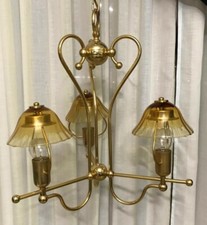Lampadario ottone placcato usato  Colle di Val d'Elsa