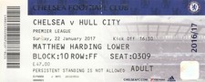 Ticket chelsea hull for sale  YORK