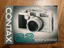 Contax camera instruction for sale  LONDON