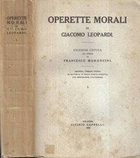 Operette morali vol. usato  Italia