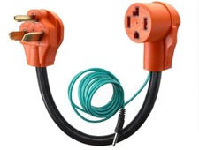 Adaptador de secadora 4 pinos para 3 pinos 30 ampères e fio terra 10-30P macho 14-30R fêmea comprar usado  Enviando para Brazil