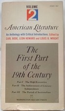 American Literature Volume 2 edited by Bode, Howard and Wright (1969, Paperback) segunda mano  Embacar hacia Mexico