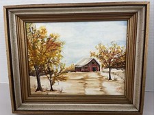 Red barn painting for sale  Punta Gorda