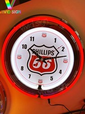 Neon clock phillips for sale  USA