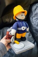 Hand knitted fireman for sale  STOKE-ON-TRENT