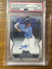 2023 Bowman Chrome Draft Adrian Santana 1º HTA Choice Ref Auto/150 1º PSA 9 comprar usado  Enviando para Brazil
