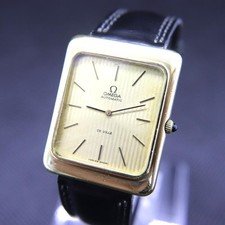 Omega De Ville relógio automático vintage masculino quadrado dourado 30 mm fabricado na Suíça, usado comprar usado  Enviando para Brazil