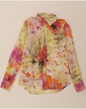 J. Camisa feminina CREW caimento solto padrão abstrato Reino Unido 6 XS multicolorida DC09 comprar usado  Enviando para Brazil