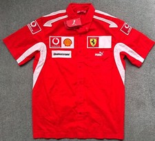 Camisa oficial Ferrari 2005 Puma Team F1 Pit Crew botão edição pública nova comprar usado  Enviando para Brazil