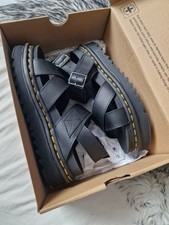 Black leather docs for sale  SOUTHEND-ON-SEA