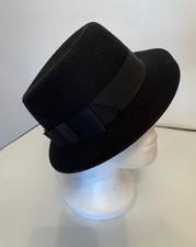 ladies black trilby hat for sale  CORBY