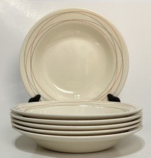 6 tigelas de sopa de cereais Oxford vintage 8,75 pol. aro espirais cinza laranja brasileiro 7810-2 comprar usado  Enviando para Brazil