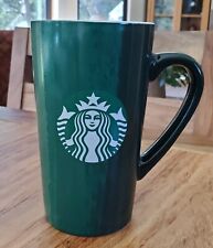 Taza alta Starbucks 2021 16 oz pinceladas verdes y rojas de vacaciones con logotipo de sirena segunda mano  Embacar hacia Argentina