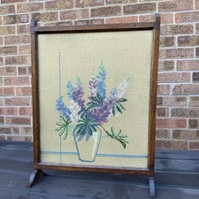 embroidered fire screen for sale  NOTTINGHAM