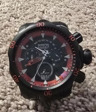 Invicta Venom Black Label 1599 pulseira de aço preta/vermelha PRE-DIMENSIONADA - Precisa de bateria nova comprar usado  Enviando para Brazil