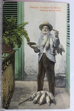 Cuba Havana Tabaco Vendedor de Rua Cartão Postal Antigo Vintage Visualização de Cartão Postal Padrão comprar usado  Enviando para Brazil
