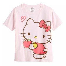 Nowa koszulka Hello Kitty Sanrio Hybrid Apparel Różowa Rozmiar M Medium Fabrycznie nowa z metką na sprzedaż  Wysyłka do Poland