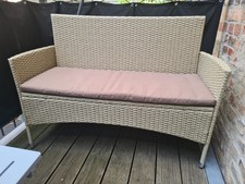 Polyrattan gartenbank rattan gebraucht kaufen  Halle