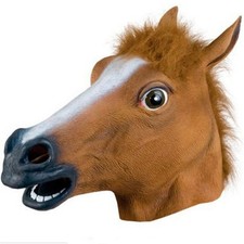 Horse Head Mask For Halloween Party Animal Costume Novelty Prop Full Head Mask comprar usado Horse Head Mask For Halloween Party Animal Costume Novelty Prop Full Head Mask comprar usado  Enviando para Brazil