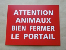Plaque panneau attention d'occasion  Rougemont