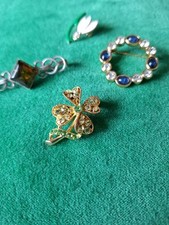 Broaches shamrock leaf for sale  EMSWORTH