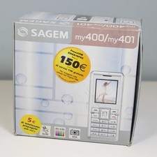 Usado, Vintage Raro SAGEM my400X Telefone Preto Internacional Italiano Na Caixa Completo comprar usado  Enviando para Brazil