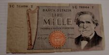 Banconota mille lire usato  Pasturo
