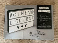 Lightbox cinem sign for sale  CREWE