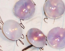 #398 Opala Vintage Ametista Sabrina Espelhado Vidro Ruim Redondo 8mm Vidro Rosa comprar usado  Enviando para Brazil