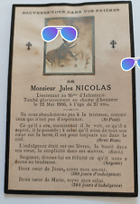 Carte mortuaire soldat d'occasion  Lamalou-les-Bains