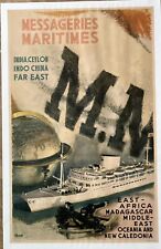 Affiche ancienne messageries d'occasion  Marseille I