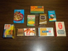 Lote de 9 CAIXAS #1 MINIATURAS DE CASA DE BONECAS de papelão brinquedo de comida vintage supermercado comprar usado  Enviando para Brazil