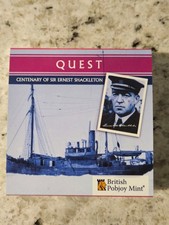 2022 South Georgia and South Sandwich Islands Quest prata 50p 175 MINTED comprar usado  Enviando para Brazil