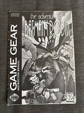 The Adventures Of Batman and Robin Sega Game Gear - Apenas manual comprar usado  Enviando para Brazil