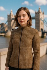 Tweedowa kurtka M&S UK 16 – klasyka w brązach na sprzedaż Tweedowa kurtka M&S UK 16 – klasyka w brązach na sprzedaż  PL