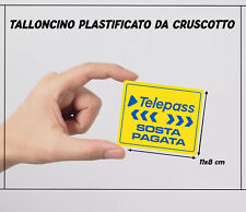 Talloncino plastificato telepa usato  Alba Adriatica
