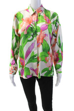 Camisa Zara Feminina Botão Frente Manga Longa Cetim Jardim Floral Branca Multi XS comprar usado  Enviando para Brazil