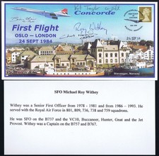 Concorde cover signed for sale  GUILDFORD