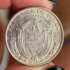 Panama balboa 1953 usato  Portici
