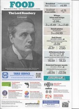 Wetherspoon pub menu for sale  CARLISLE