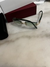 Usado, Óculos de madeira Signature Big C quadrado ouro e prata/vermelho/cinza/azul/verde fios comprar usado  Enviando para Brazil