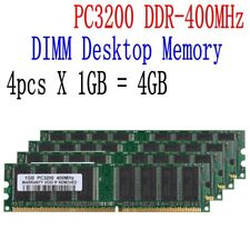 4GB Desktop Memory 4x 1GB DDR 400MHz PC-3200 184pin Non-ECC RAM Low Density DE comprar usado  Enviando para Brazil
