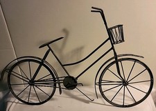 Bicicleta #2 Bicicleta Metal Arte Decorativa de Parede Retrô 3D Preta 21" X 12.5" comprar usado  Enviando para Brazil