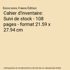 Cahier inventaire suivi gebraucht kaufen  Trebbin