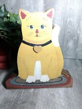 Wooden cat doorstop for sale  Madera