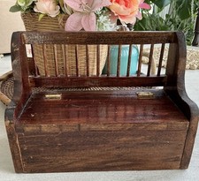 Vintage Wood Jewelry Box Bench Cabinet Doll Chair Furniture Hand Made comprar usado Vintage Wood Jewelry Box Bench Cabinet Doll Chair Furniture Hand Made comprar usado  Enviando para Brazil