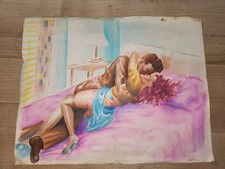 Original 1940s watercolor for sale  Olympia