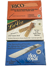 LOTE DE PALHETAS CLARINETE - Rico 25 ct Bb ~ Rico Royal 10 ct ~ Selado + La Voz Caixa Aberta, usado comprar usado  Enviando para Brazil
