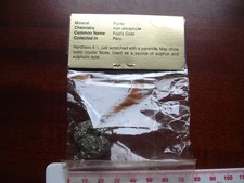 Pyrite stone sample for sale  BRIGG
